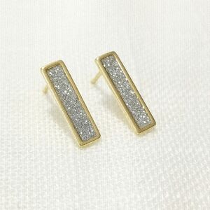 NEW 14k gold over sterling silver stardust stud earrings
